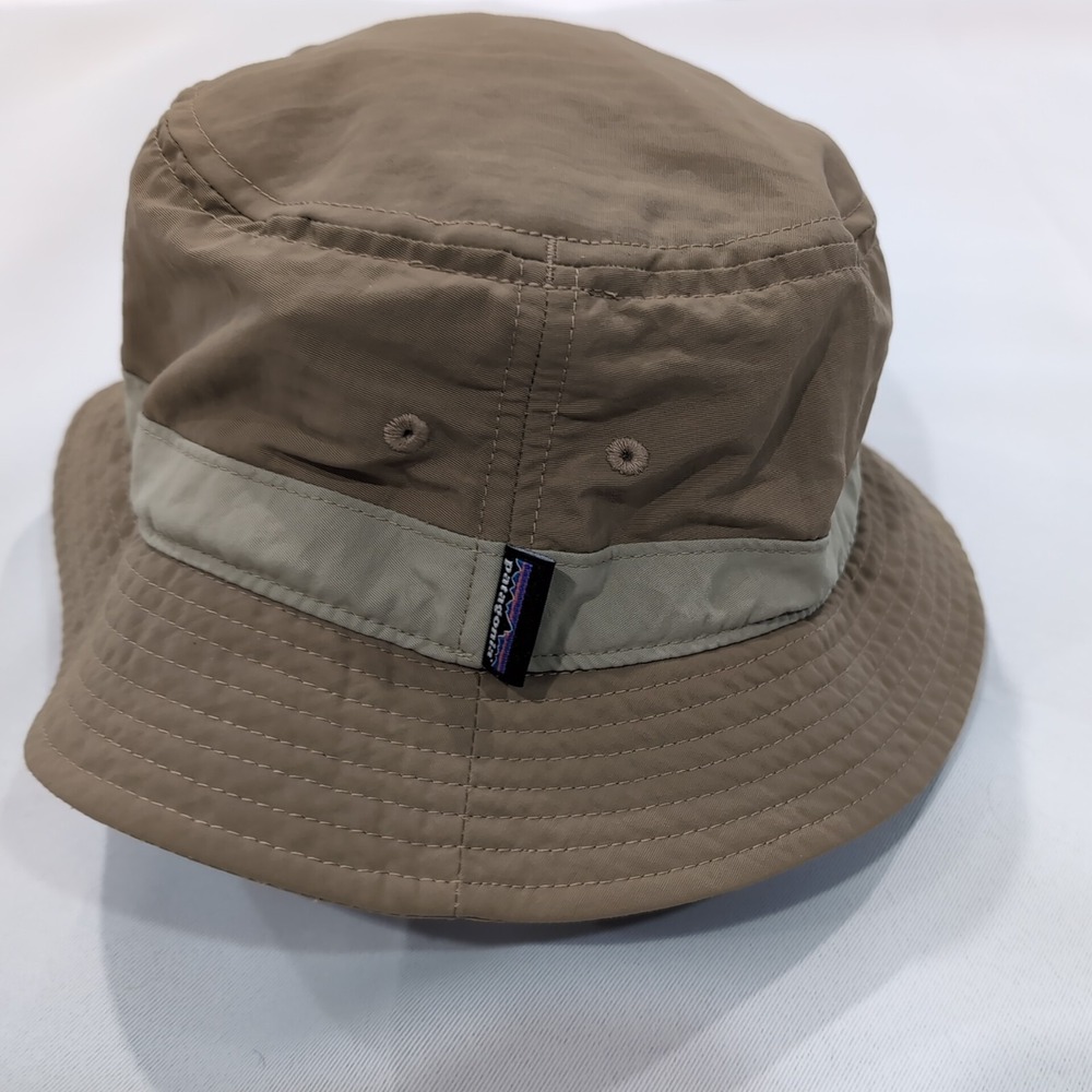 Patagonia Wavefarer Green Olive Logo Bucket Hat Sun Cap Unisex Adult Small
